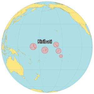 Kiribati Map - Islands and Cities - GIS Geography