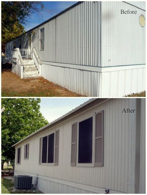 Mobile home exterior before after – Artofit