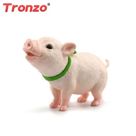 Tronzo Action Figure 4cm Mini Pig Resin Figure Simulation Pig Figure ...