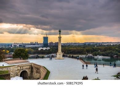 Belgrade Serbia 07172018 Pobednik Monument Winner Stock Photo ...