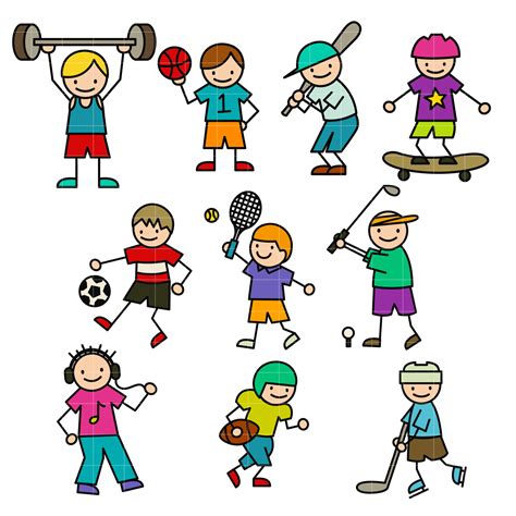 Kids Sports Clipart | Free download on ClipArtMag