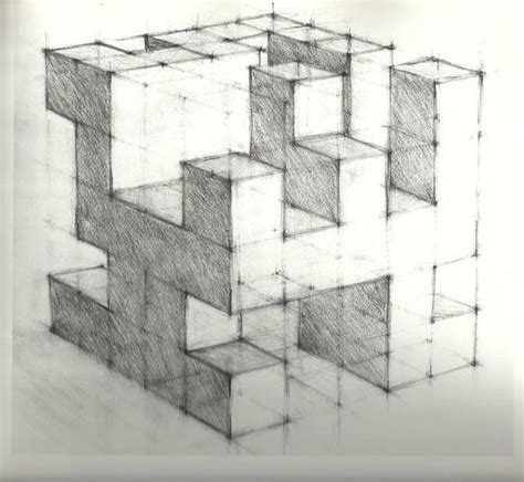 Cube Construction in Linear Perspective Drawing