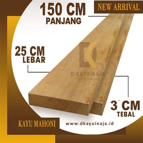 Jual Papan Kayu Dinding Ambalan Murah Mahoni Mahogany Tebal 3cm Lebar ...