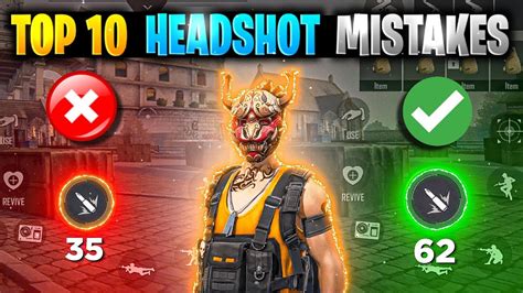 TOP 10 (HEADSHOT MISTAKES) // HEADSHOT ना लगने का गलतियां // Free Fire ...