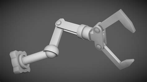 Robot Arm - Blender (Mechanically Rigged) - Download Free 3D model by ...