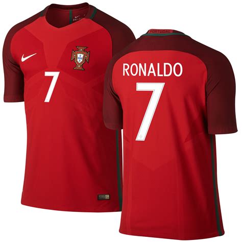 Nike Cristiano Ronaldo Portugal Red 2016/17 Home Authentic Jersey