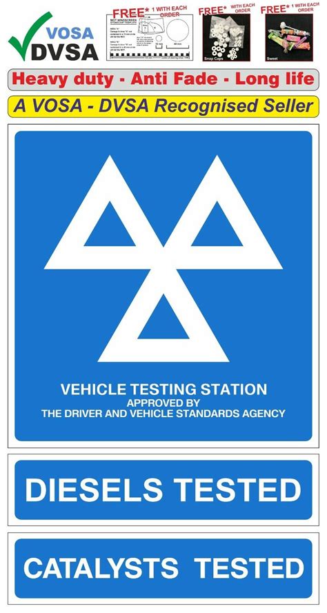 MOT SIGNS | MOT SIGN | MOT SIGN PACK | VOSA DVSA | H/DUTY OFFICIAL 3 ...