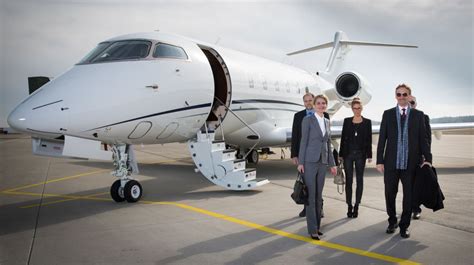 Famous entrepreneur and business jet