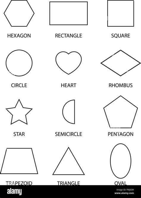 Shapes Outline Printable