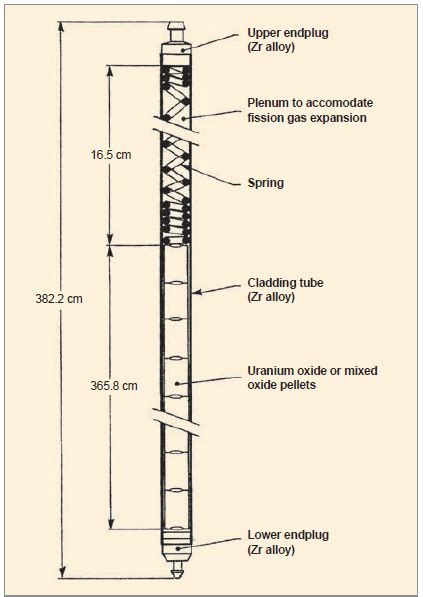 Description of the typical fuel rod design for PWRs, courtesy of [3 ...