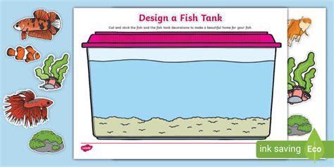 Design a Fish Tank Cutting Skills Activity (teacher made)