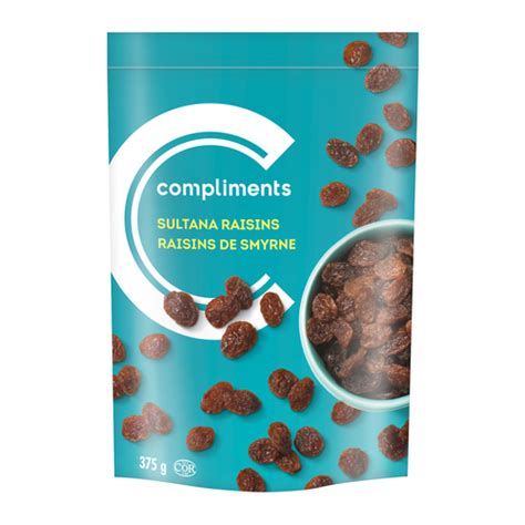 Sultana Raisins 375 g | Compliments.ca