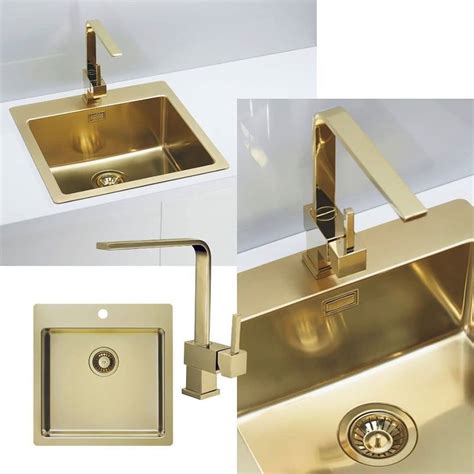 Gold Sink | Sink, Gold kitchen, Gold taps