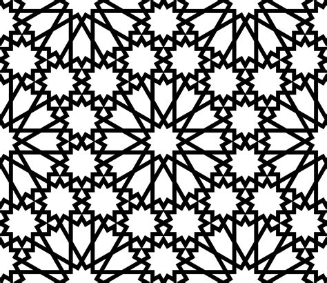 Islamic style black and white pattern 1308770 Vector Art at Vecteezy