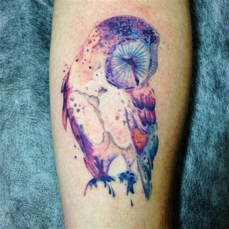 Watercolor Owl Tattoo Designs,Ideas and Meaning - Tattoos For You