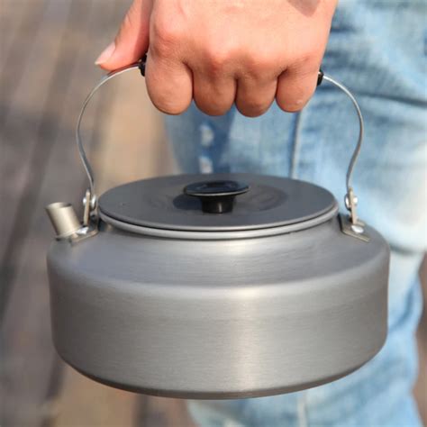 0.8L 1.6L Camping Kettle Ultra Light Outdoor Hiking Camping Picnic ...