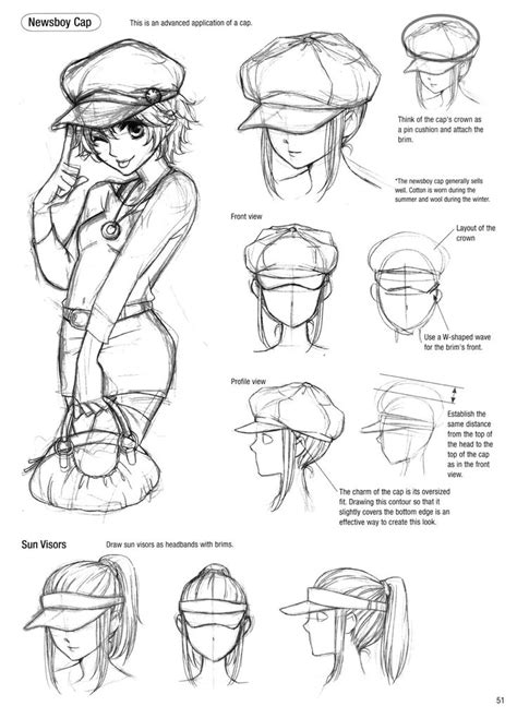 Newsboy cap and Sun visor | Drawing hats, Cap drawing, Sketches