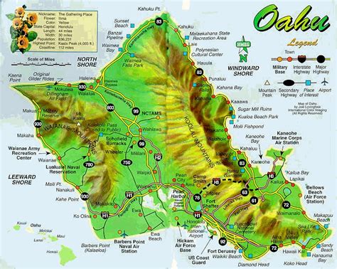 Oahu Beaches | Beautiful Oahu Beach and a map of the Island ...