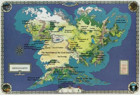 Middle-earth world map by spicedwinefanfic on DeviantArt