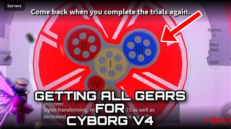 Getting All GEARS For Cyborg V4 !!! (RACE V4 FULL GUIDE)#bloxfruit ...