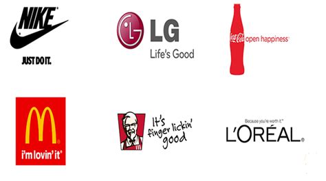 Famous Slogans And Logos