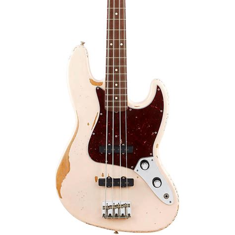 Fender Flea Signature Roadworn Jazz Bass Shell Pink | Musician's Friend