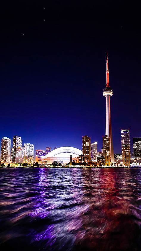 Toronto City Night, canada, HD phone wallpaper | Peakpx