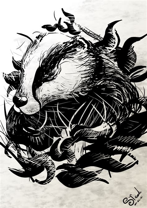 Badger digital drawing 01/04/21 by Sulaimandoodle on Newgrounds