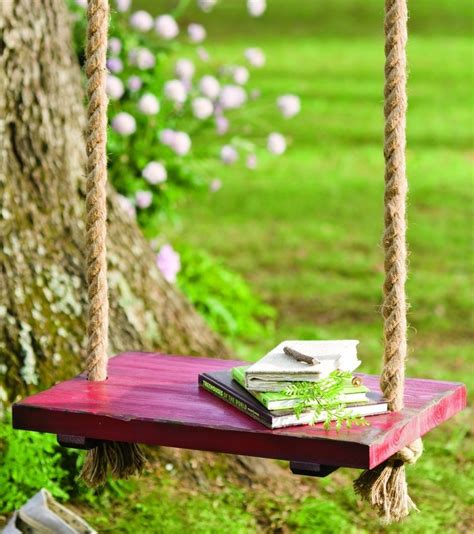 Rope Tree Swing with Wooden Seat | Fresh Garden Decor