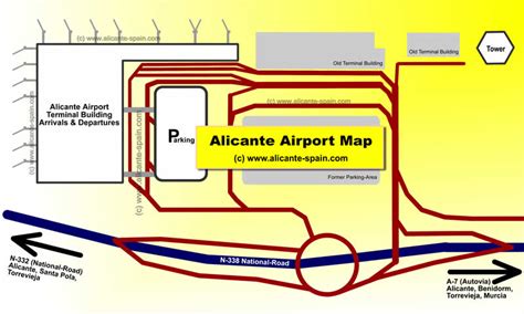 Location of Alicante Airport