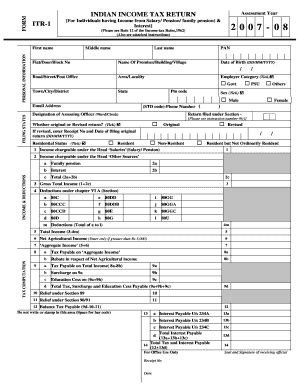 Itr Form Templates - Fillable & Printable Samples for PDF, Word - Page ...