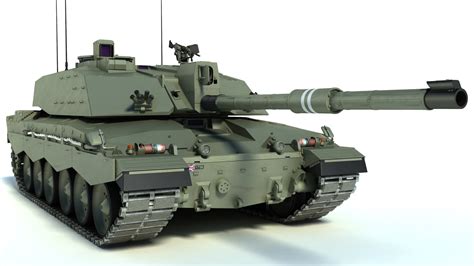 3d model of challenger 2 mbt tank