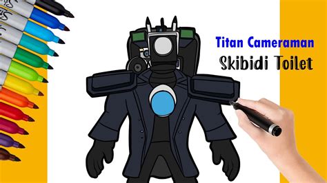 How To Draw Titan Cameraman From Skibidi Toilet Step By Step Tutorial ...