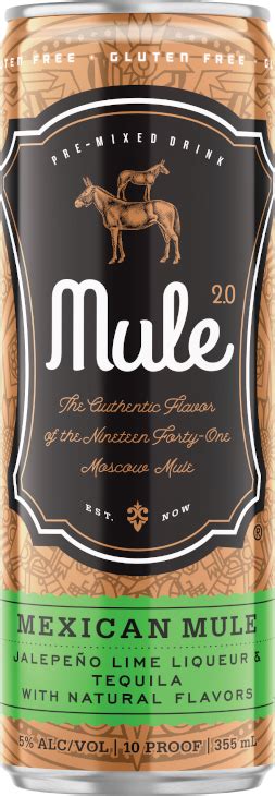 Mule 2.0 Moscow Mule - Drink Yours Right From The Can or Pour it Over ...