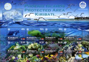 Stamp: Phoenix Island Protected Area (Kiribati(Phoenix Island Protected ...