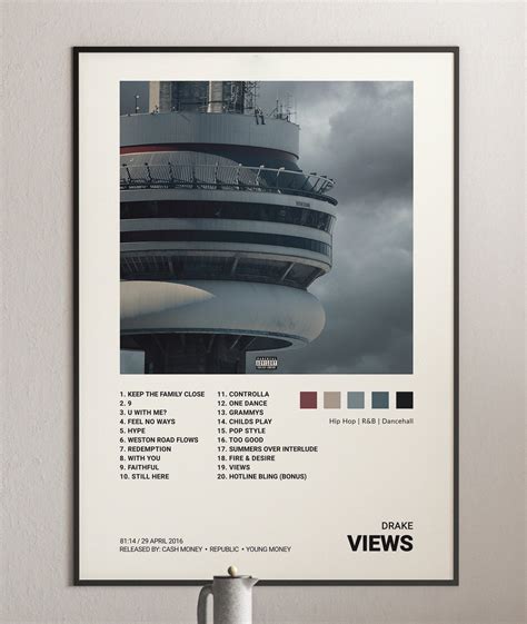 Drake - Views Album Cover Poster | Architeg Prints