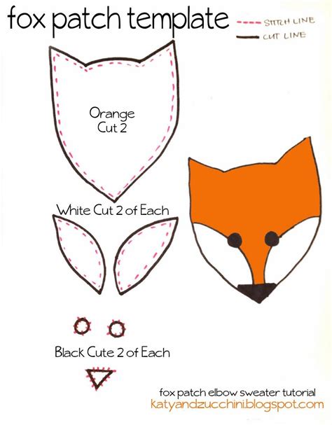 Cut Out Fox Template Printable - nolyutesa