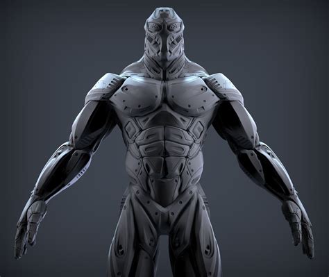 Sci-Fi Male Character 3D Model OBJ ZTL | CGTrader.com