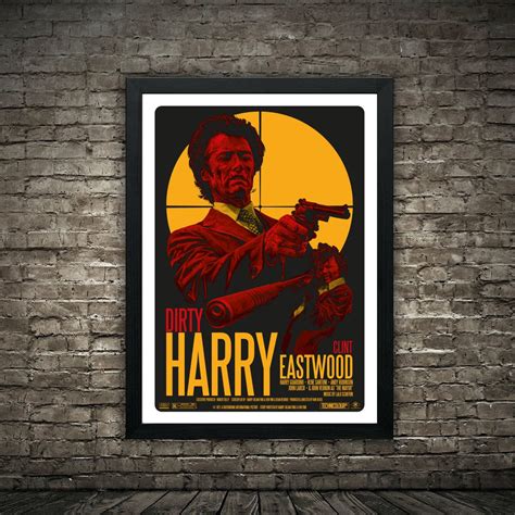 Dirty Harry Film Poster Poster - Etsy UK