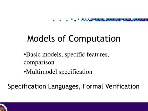 PPT - System Modeling. Models of Computation. System Specification ...