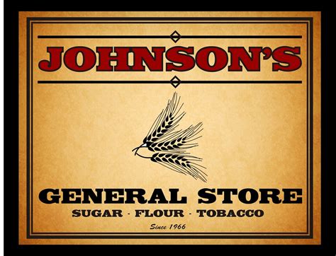 Personalized Vintage General Store Sign | This poster can be… | Flickr