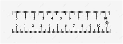 Ruler Inches Vector Art PNG, Real Ruler Is 11 Inches And 10 Inches ...