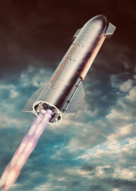 Incredibly detailed posters of SpaceX Starship SN8 15km test flight by ...