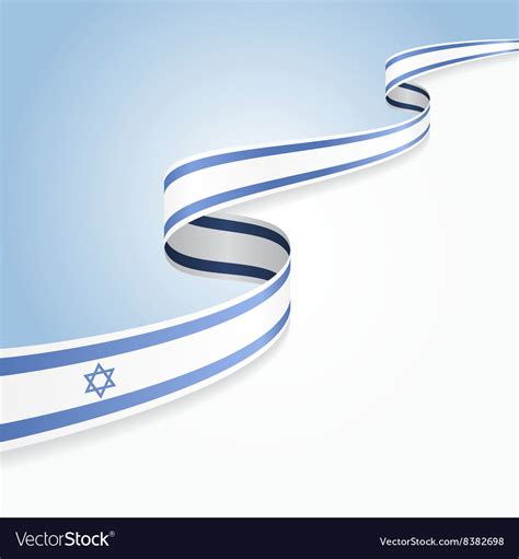 Israeli flag background Royalty Free Vector Image