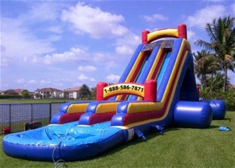 Interesting Inflatable Water Slide , Banzai Inflatable Outdoor Water Slide