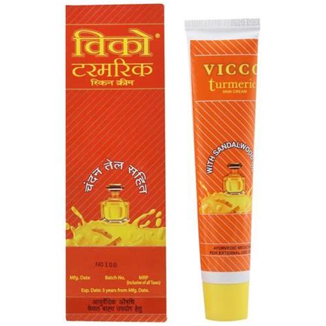 Buy Vicco Skin Cream - Turmeric (Ayurvedic Medicine) 50 gm Tube Online ...