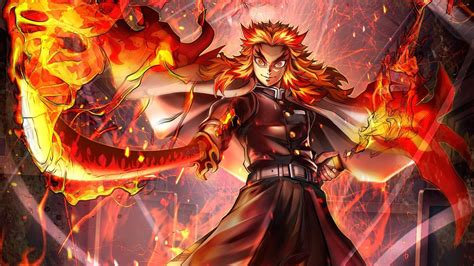 HD Rengoku Wallpaper Discover more anime, Demon Slayer, Kimetsu no ...