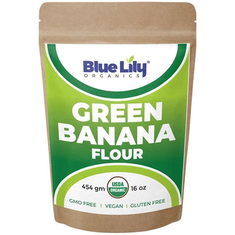 Green Banana Flour 16 oz, USDA Organic, Pure Banana Flour