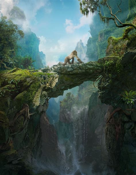 High Jungle, Daniel Romanovsky | Landscape concept, Fantasy landscape ...