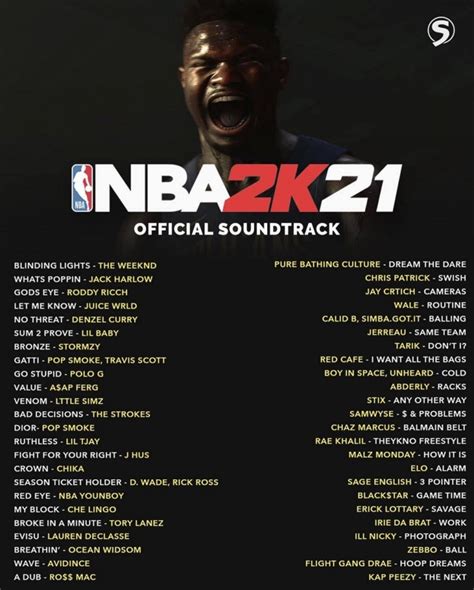 NBA 2K Releases Official Soundtrack For NBA 2K21 - Fadeaway World